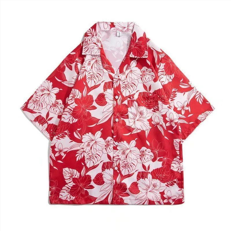 เสื้อเชิ้ตลายดอกไม้วินเทจ แขนส - Vintage Hawaiian Floral Shirt บทวิจารณ์และราคา