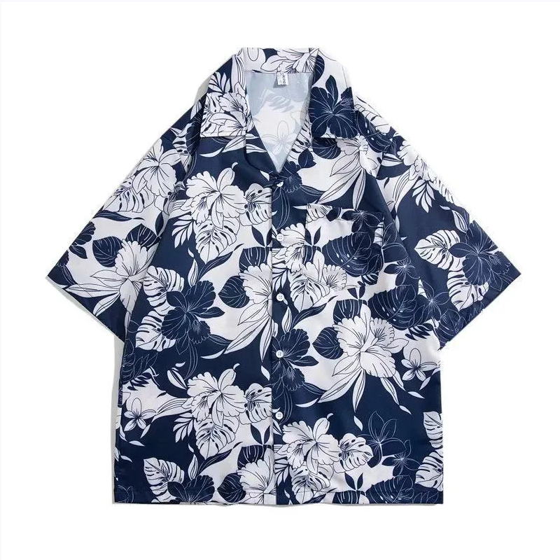 เสื้อเชิ้ตลายดอกไม้วินเทจ แขนส - Vintage Hawaiian Floral Shirt บทวิจารณ์และราคา