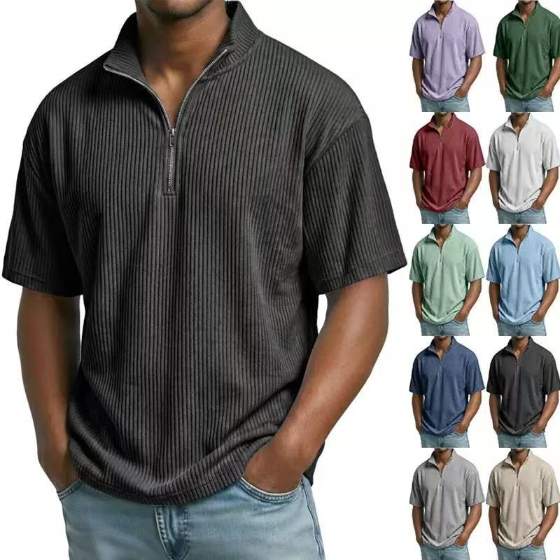 เสื้อเชิ้ตคอร์ดดูรอยคอตั้งสำหร - Corduroy Button Up Shirt Men บทวิจารณ์และราคา