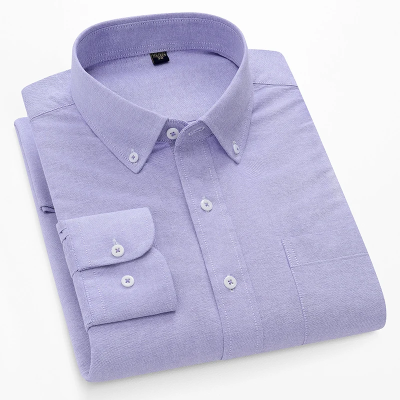 เสื้อเชิ้ตแขนยาวผ้าอ็อกซ์ฟอร์ด - Oxford Cotton Casual Shirt Business บทวิจารณ์และราคา
