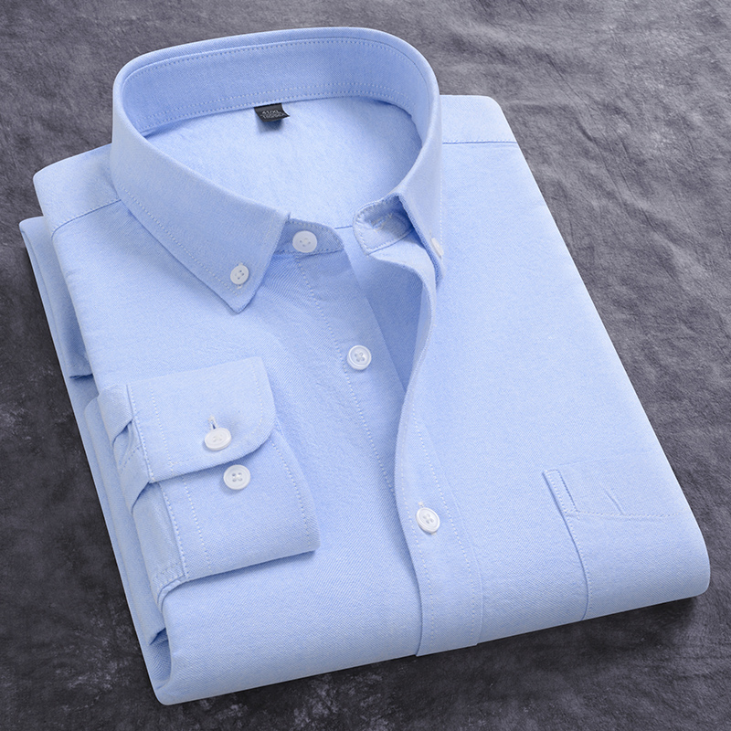 ฤดูใบไม้ผลิใหม่ผู้ชาย Oxford เ - Oxford Cotton Casual Shirt Business บทวิจารณ์และราคา