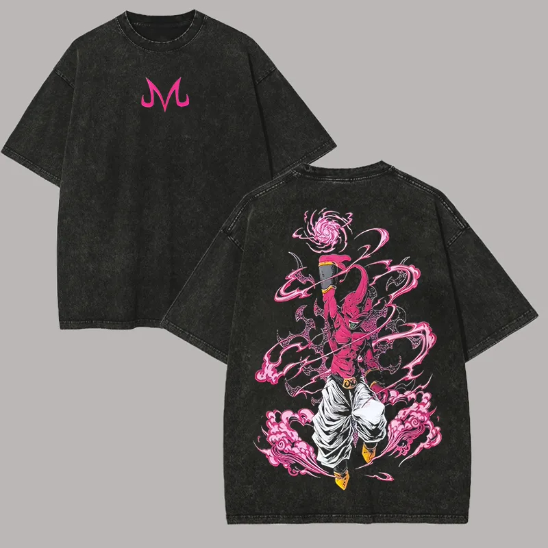 เสื้อยืดคิดบู ดราก้อนบอล Z อนิ - Acid Wash Vintage Graphic T Shirt บทวิจารณ์และราคา